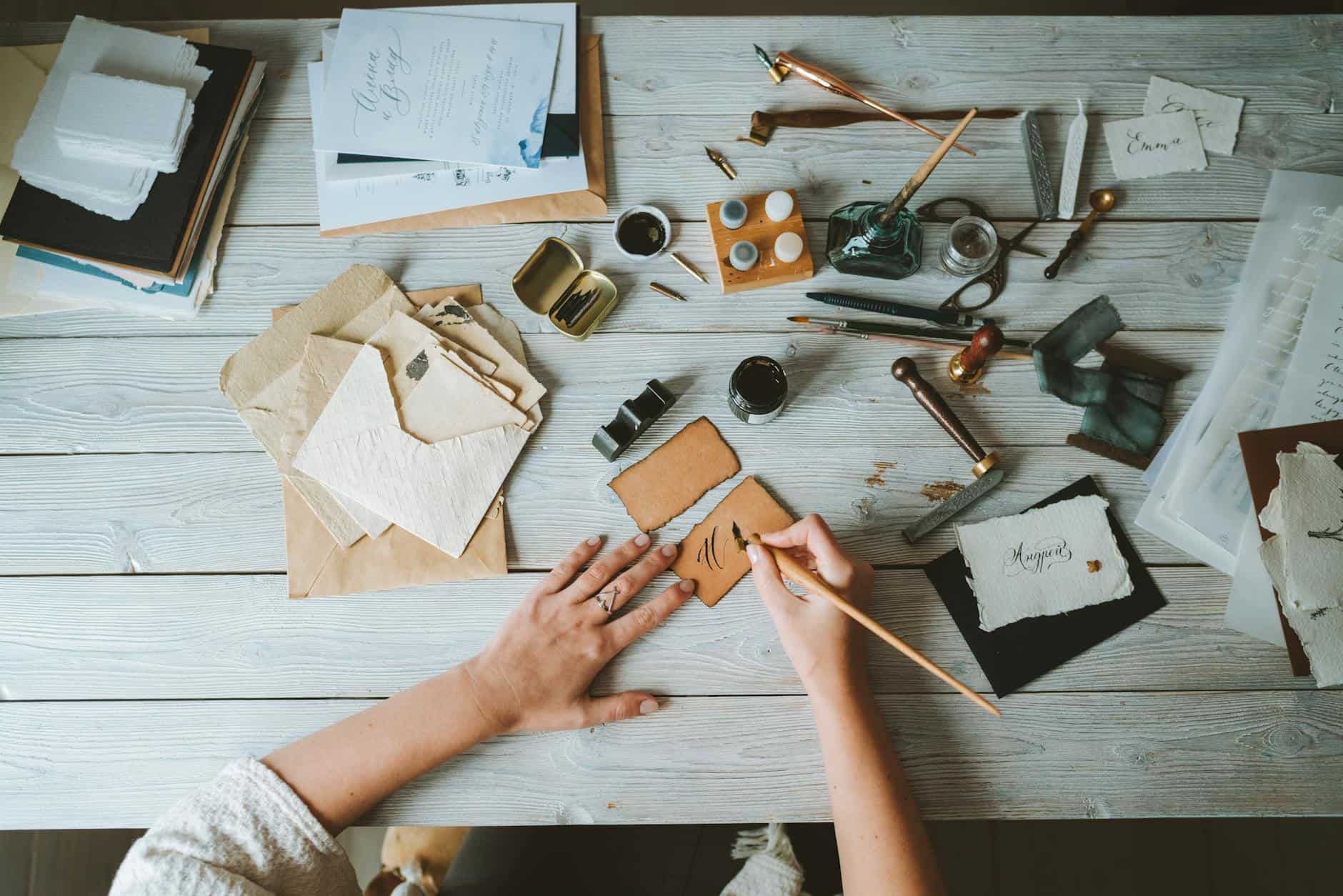 creative writing modern workspace